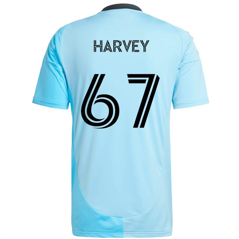 Danxen Hombre Camiseta Carlos Harvey #67 Negro Azul 2ª Equipación 2025/26 La Camisa México