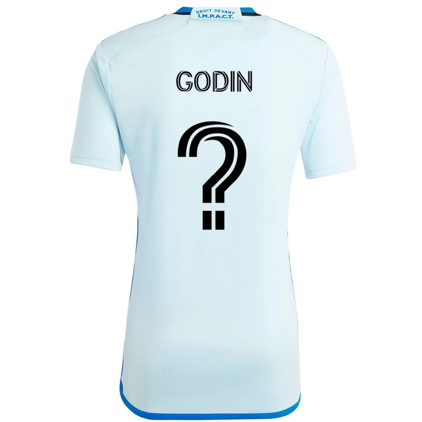 Danxen Hombre Camiseta Étienne Godin #0 Azul Oscuro Negro 2ª Equipación 2025/26 La Camisa México