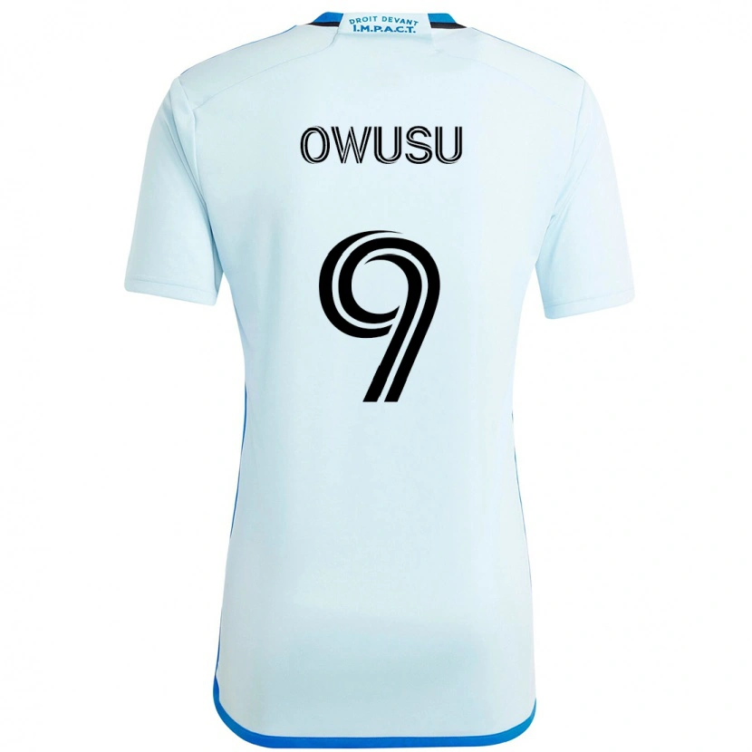 Danxen Hombre Camiseta Prince Osei Owusu #9 Azul Oscuro Negro 2ª Equipación 2025/26 La Camisa México