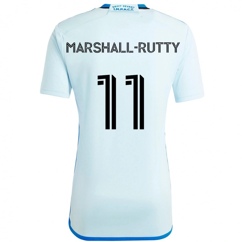 Danxen Hombre Camiseta Jahkeele Marshall-Rutty #11 Azul Oscuro Negro 2ª Equipación 2025/26 La Camisa México