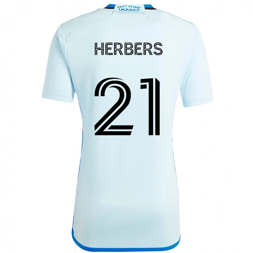 Danxen Hombre Camiseta Fabian Herbers #21 Azul Oscuro Negro 2ª Equipación 2025/26 La Camisa México