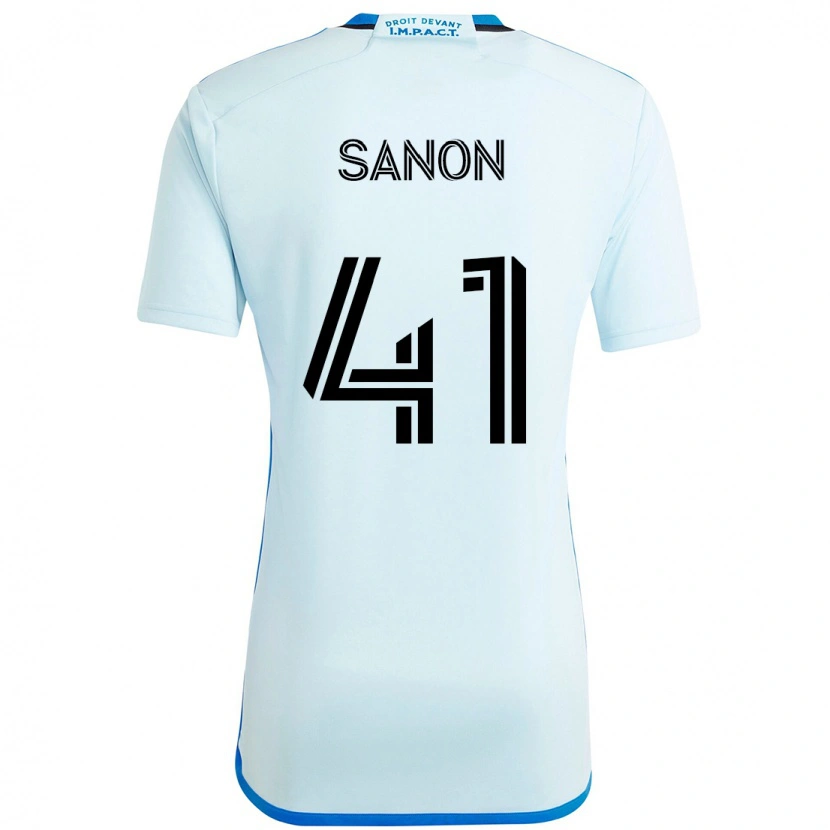 Danxen Hombre Camiseta Jérémy Sanon #41 Azul Celeste Azul Oscuro 2ª Equipación 2025/26 La Camisa México
