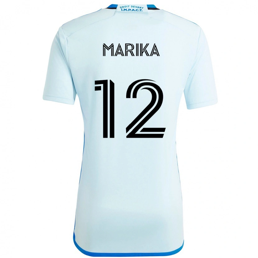 Danxen Hombre Camiseta Martineau Marika #12 Azul Celeste Azul Oscuro 2ª Equipación 2025/26 La Camisa México