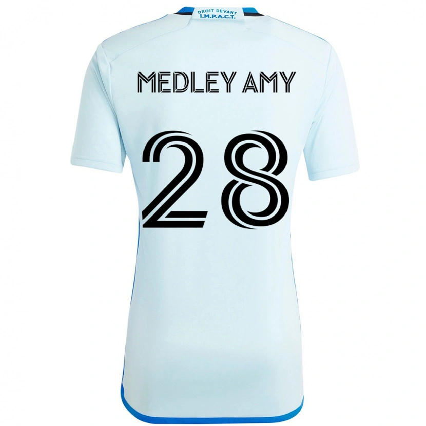 Danxen Hombre Camiseta Medley Amy #28 Azul Celeste Azul Oscuro 2ª Equipación 2025/26 La Camisa México