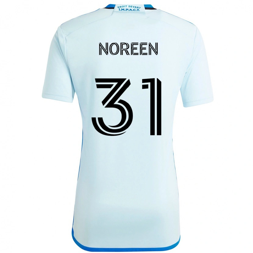 Danxen Hombre Camiseta Tijhof Noreen #31 Azul Celeste Azul Oscuro 2ª Equipación 2025/26 La Camisa México