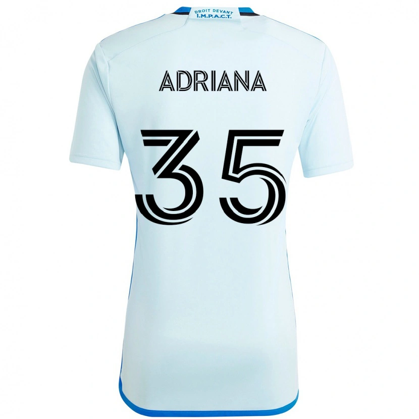 Danxen Hombre Camiseta Teoli Adriana #35 Azul Celeste Azul Oscuro 2ª Equipación 2025/26 La Camisa México