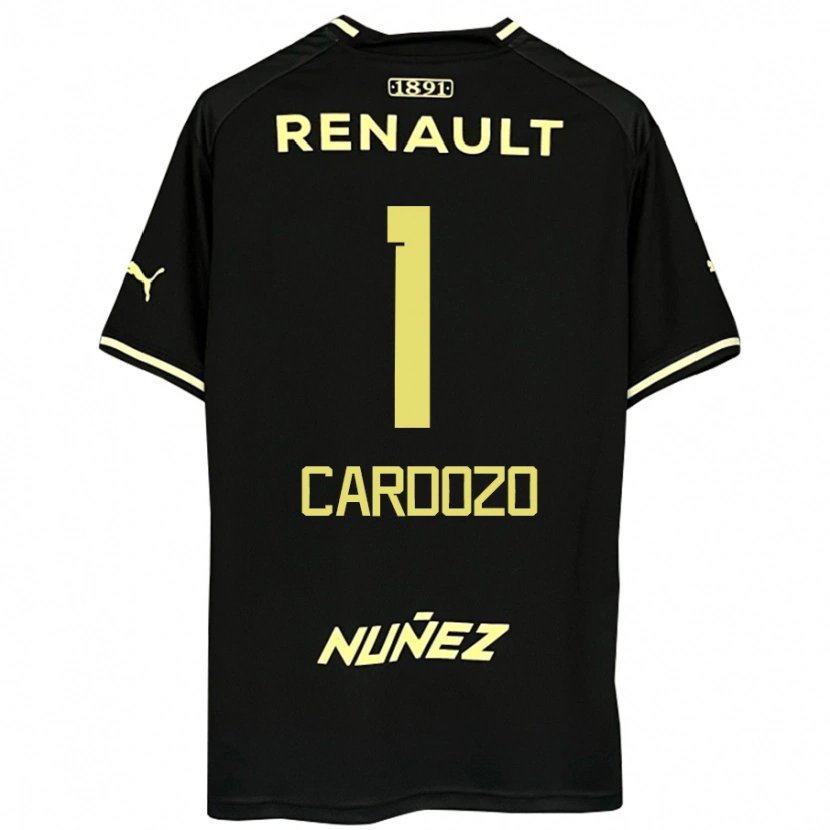 Danxen Hombre Camiseta Thiago Cardozo #1 Amarillo Negro 2ª Equipación 2025/26 La Camisa México