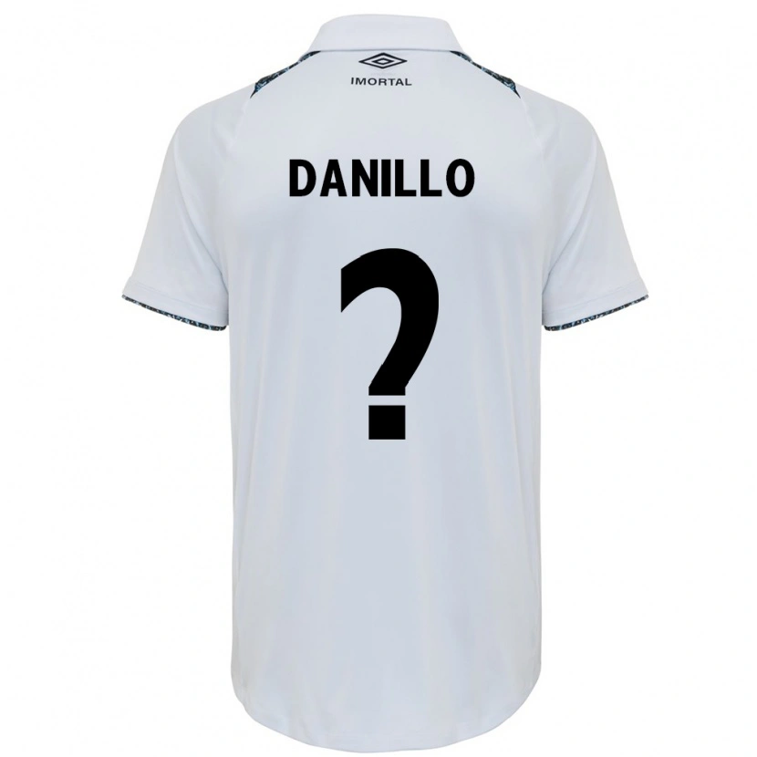 Danxen Hombre Camiseta Danillo #0 Azul Negro Blanco 2ª Equipación 2025/26 La Camisa México