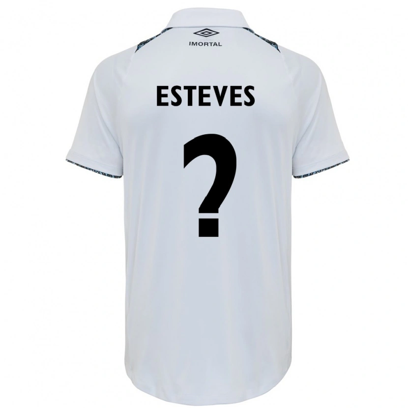 Danxen Hombre Camiseta Lucas Esteves #0 Azul Negro Blanco 2ª Equipación 2025/26 La Camisa México