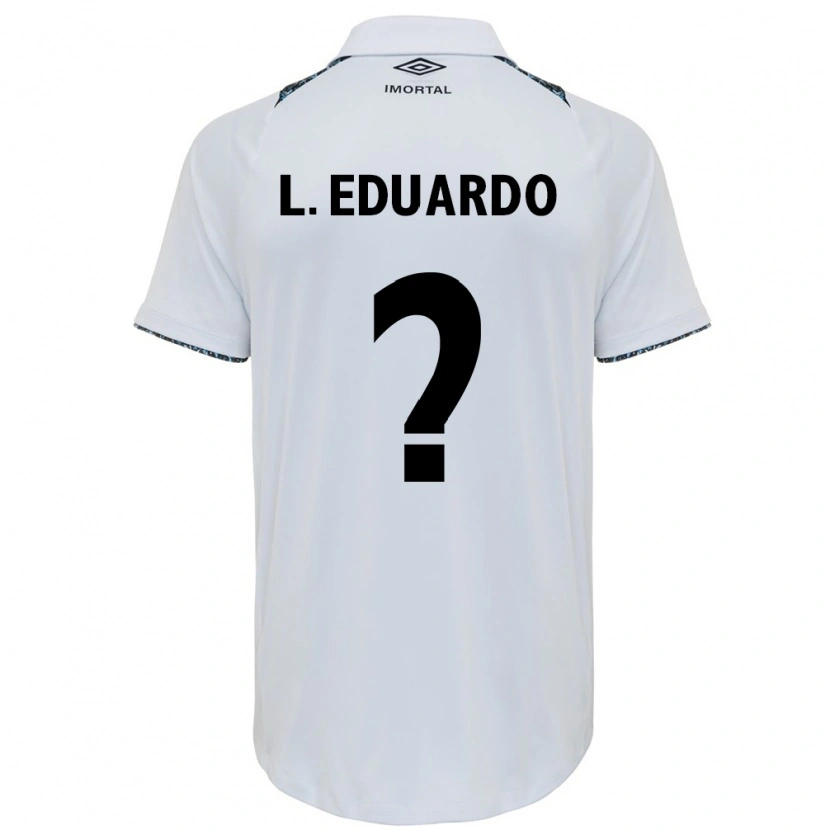 Danxen Hombre Camiseta Luis Eduardo #0 Azul Negro Blanco 2ª Equipación 2025/26 La Camisa México