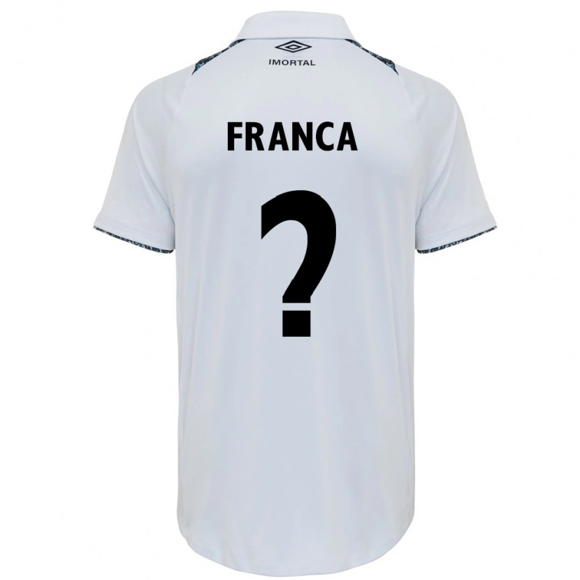 Danxen Hombre Camiseta Gui França #0 Blanco Azul 2ª Equipación 2025/26 La Camisa México