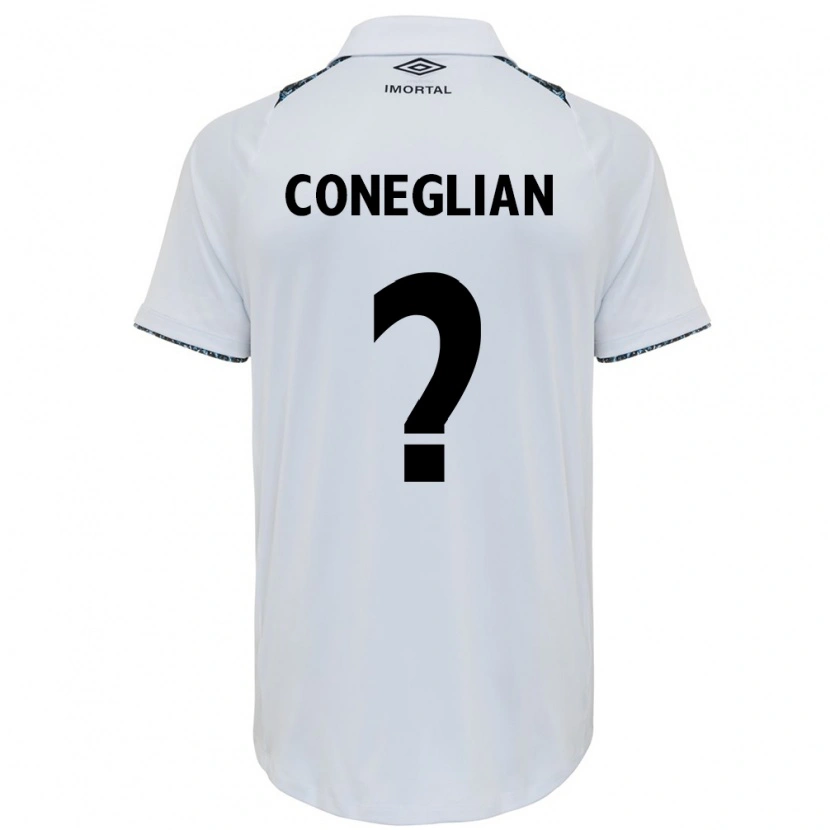 Danxen Hombre Camiseta Arthur Coneglian #0 Blanco Azul 2ª Equipación 2025/26 La Camisa México