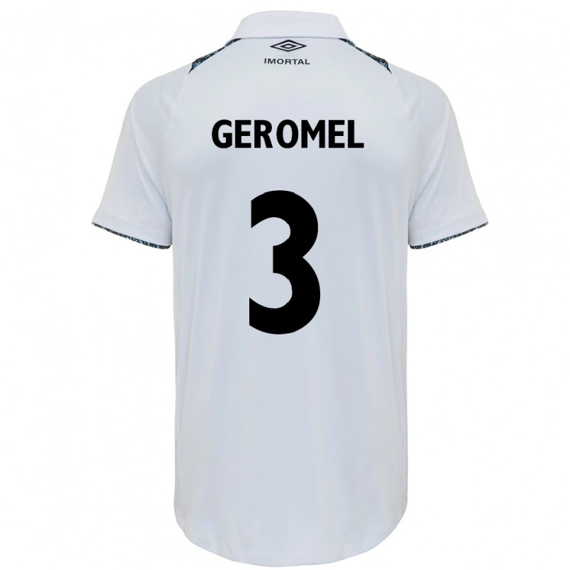 Danxen Hombre Camiseta Pedro Geromel #3 Azul Negro Blanco 2ª Equipación 2025/26 La Camisa México