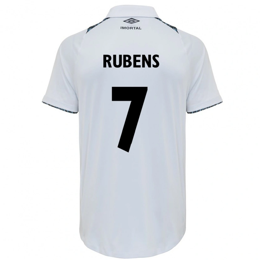 Danxen Hombre Camiseta Rubens #7 Azul Negro Blanco 2ª Equipación 2025/26 La Camisa México