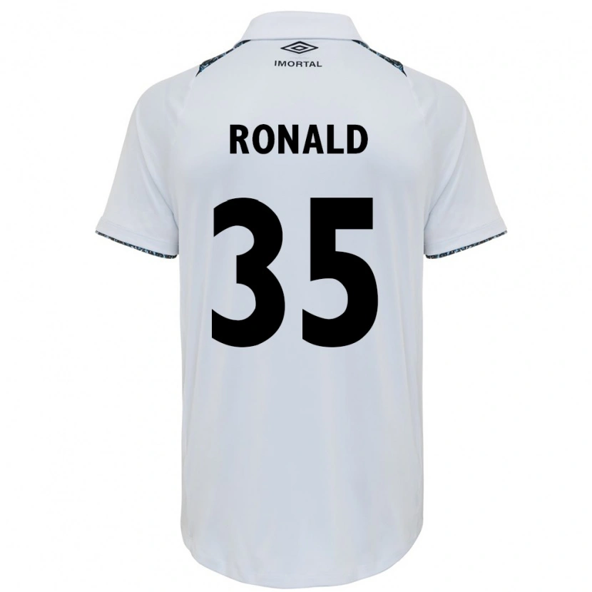 Danxen Hombre Camiseta Ronald #35 Azul Negro Blanco 2ª Equipación 2025/26 La Camisa México