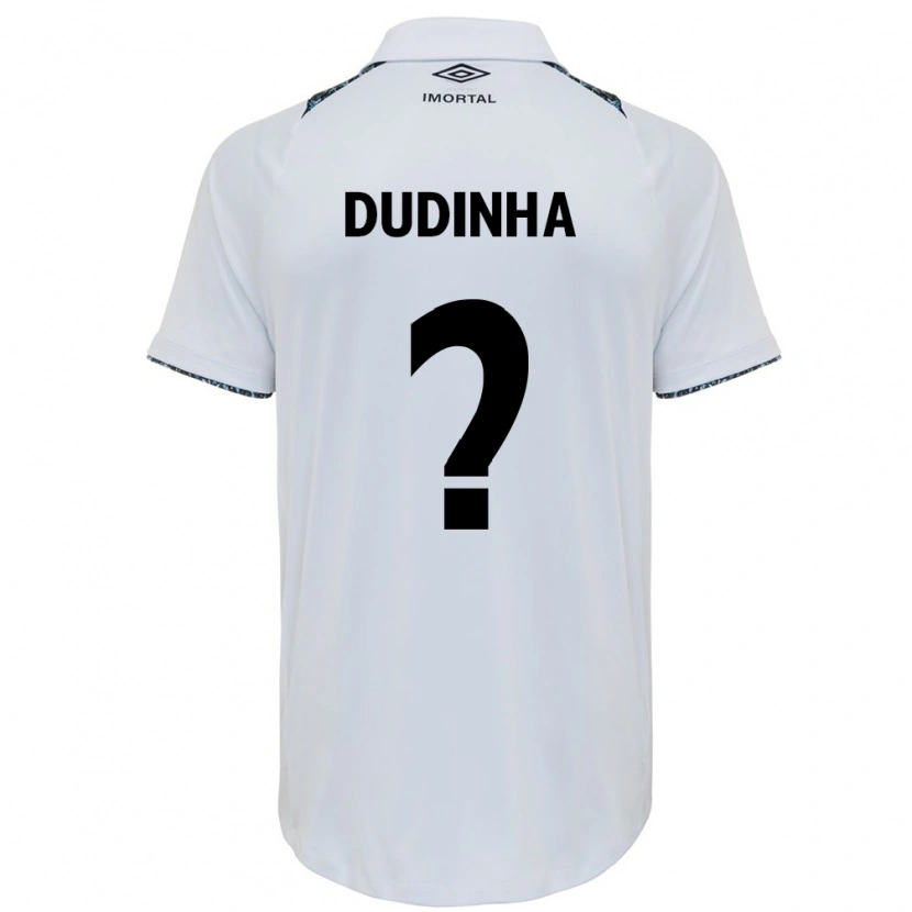 Danxen Hombre Camiseta Dudinha #0 Blanco Azul 2ª Equipación 2025/26 La Camisa México