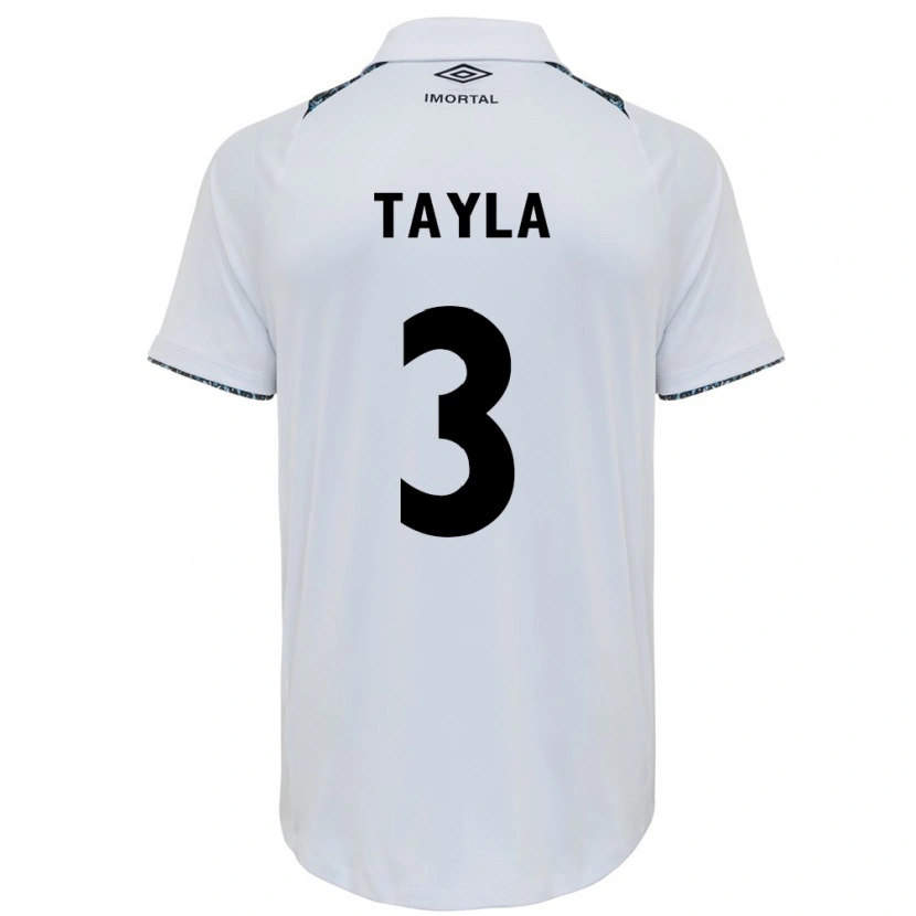 Danxen Hombre Camiseta Tayla #3 Blanco Azul 2ª Equipación 2025/26 La Camisa México
