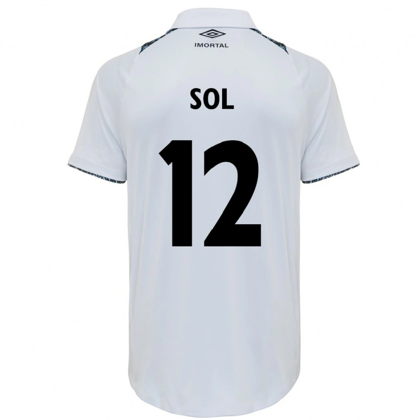 Danxen Hombre Camiseta Sol #12 Blanco Azul 2ª Equipación 2025/26 La Camisa México