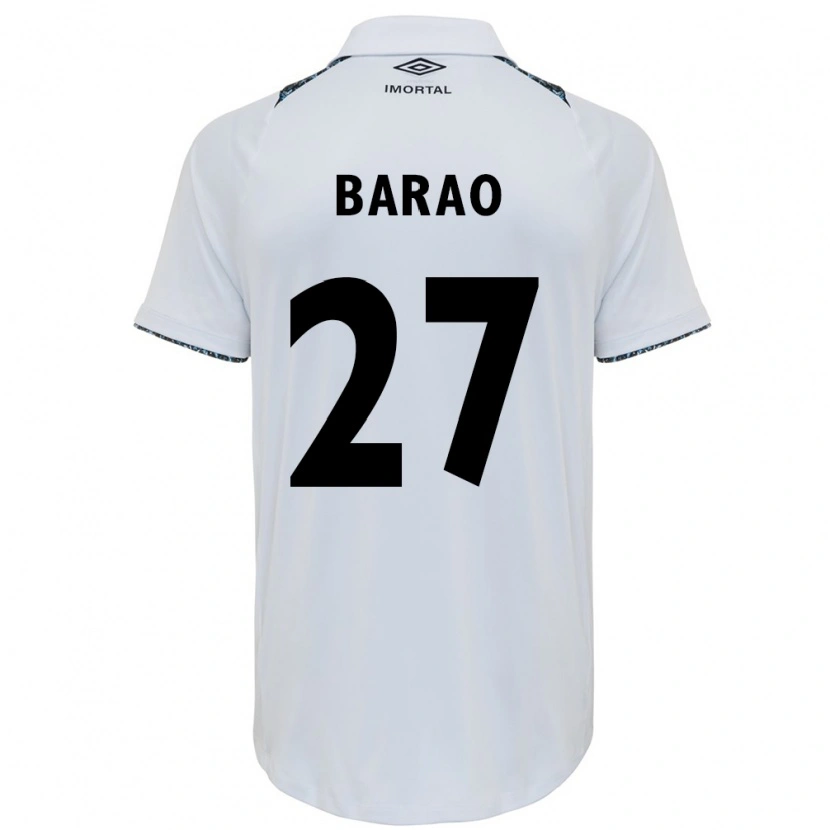 Danxen Hombre Camiseta Dani Barão #27 Blanco Azul 2ª Equipación 2025/26 La Camisa México