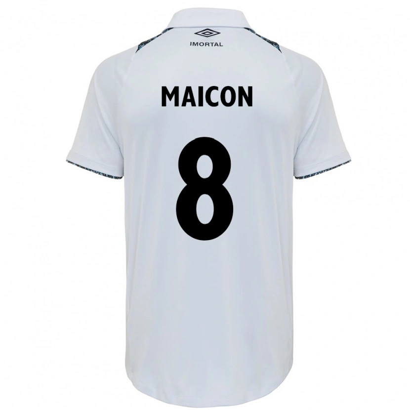 Danxen Hombre Camiseta Maicon #8 Azul Negro Blanco 2ª Equipación 2025/26 La Camisa México