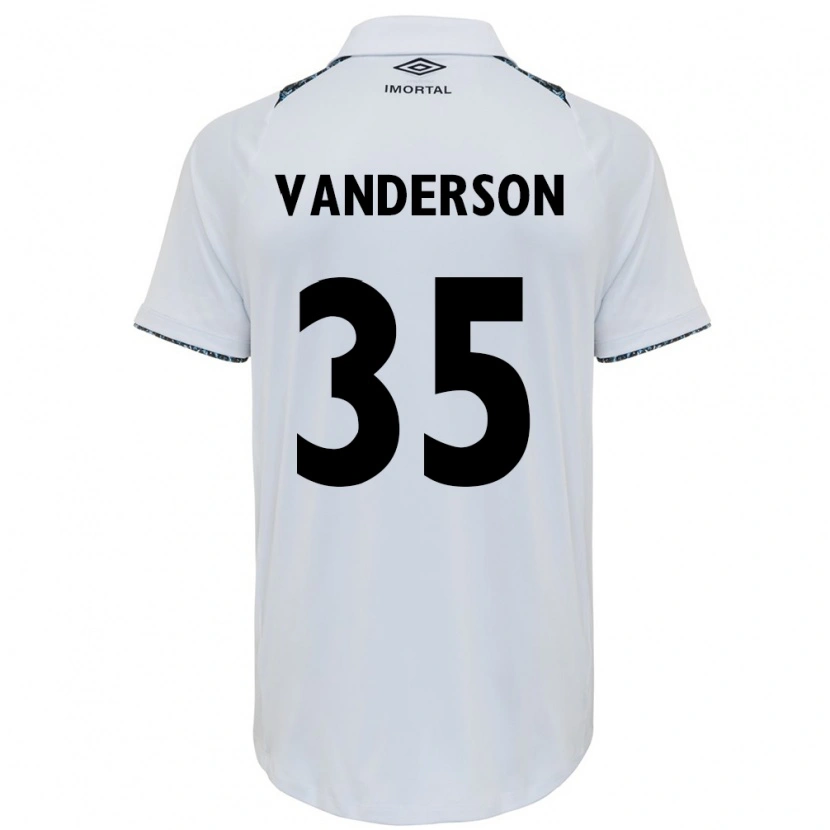 Danxen Hombre Camiseta Vanderson #35 Azul Negro Blanco 2ª Equipación 2025/26 La Camisa México
