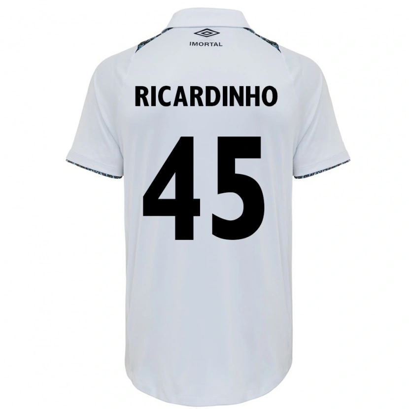 Danxen Hombre Camiseta Ricardinho #45 Azul Negro Blanco 2ª Equipación 2025/26 La Camisa México