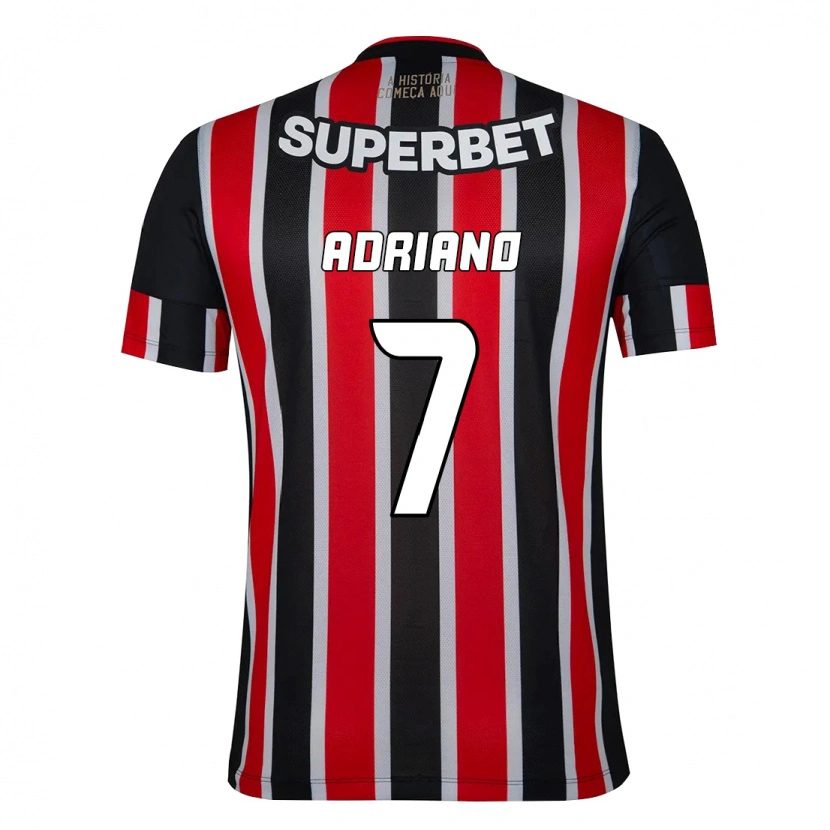 Danxen Hombre Camiseta João Adriano #7 Negro Rojo 2ª Equipación 2025/26 La Camisa México