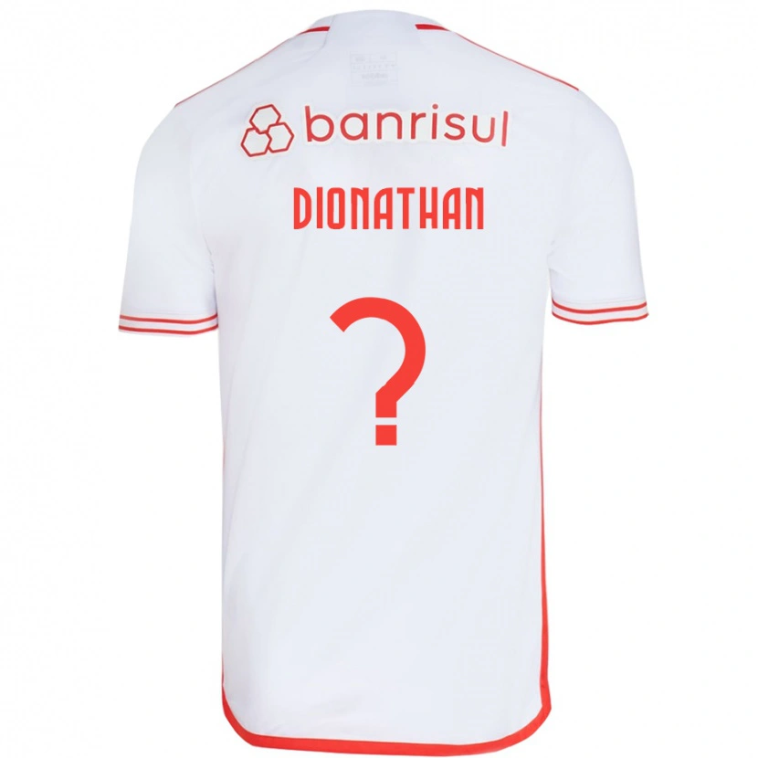 Danxen Hombre Camiseta Dionathan #0 Rojo Blanco 2ª Equipación 2025/26 La Camisa México