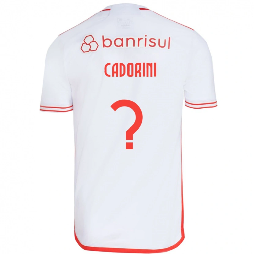 Danxen Hombre Camiseta Matheus Cadorini #0 Rojo Blanco 2ª Equipación 2025/26 La Camisa México