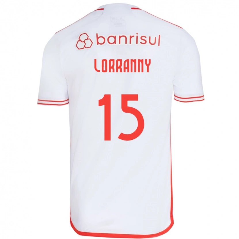 Danxen Hombre Camiseta Lorranny #15 Blanco Rojo 2ª Equipación 2025/26 La Camisa México