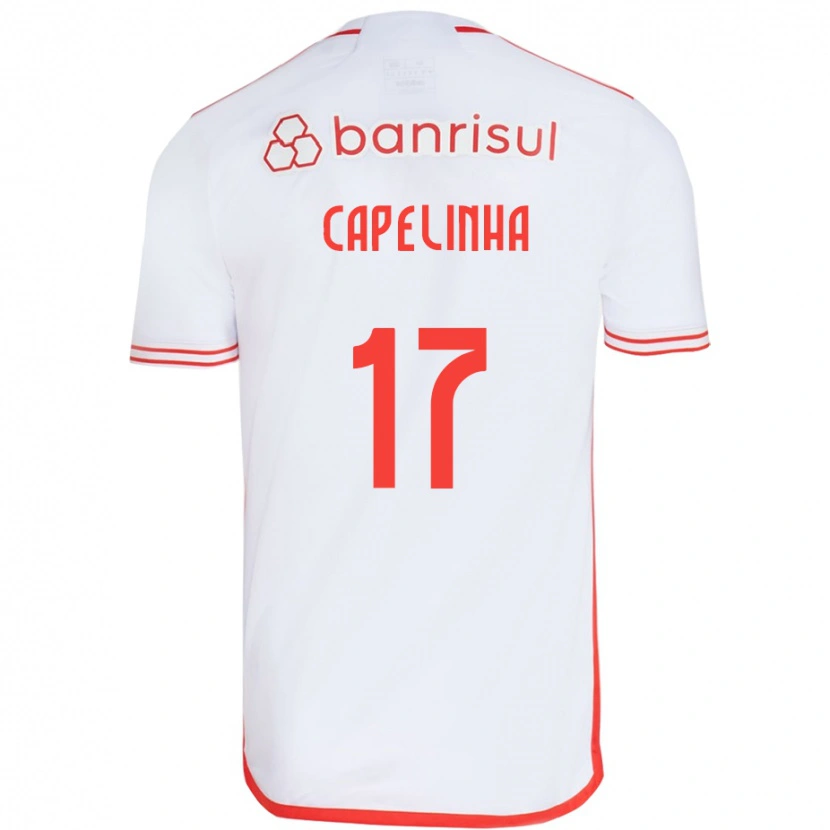Danxen Hombre Camiseta Capelinha #17 Blanco Rojo 2ª Equipación 2025/26 La Camisa México