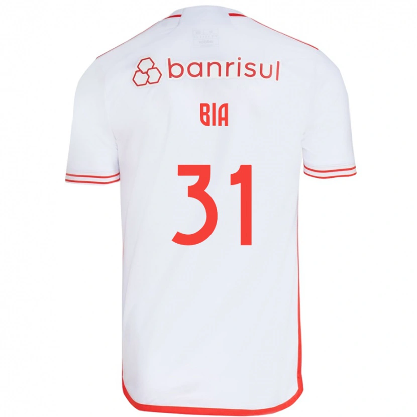 Danxen Hombre Camiseta Bia #31 Blanco Rojo 2ª Equipación 2025/26 La Camisa México