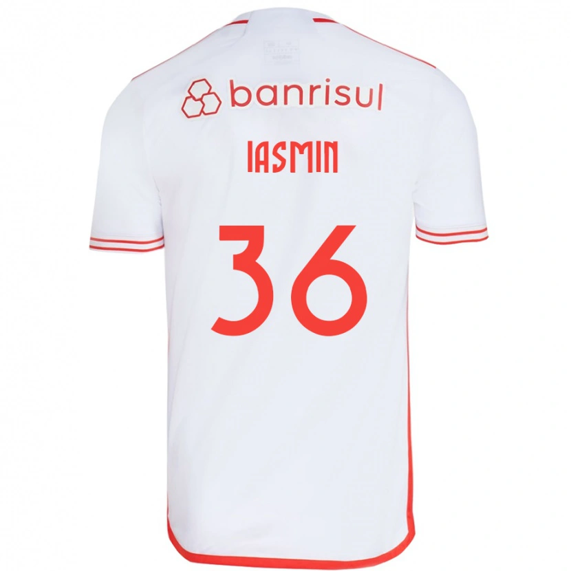 Danxen Hombre Camiseta Iasmin #36 Rojo Blanco 2ª Equipación 2025/26 La Camisa México