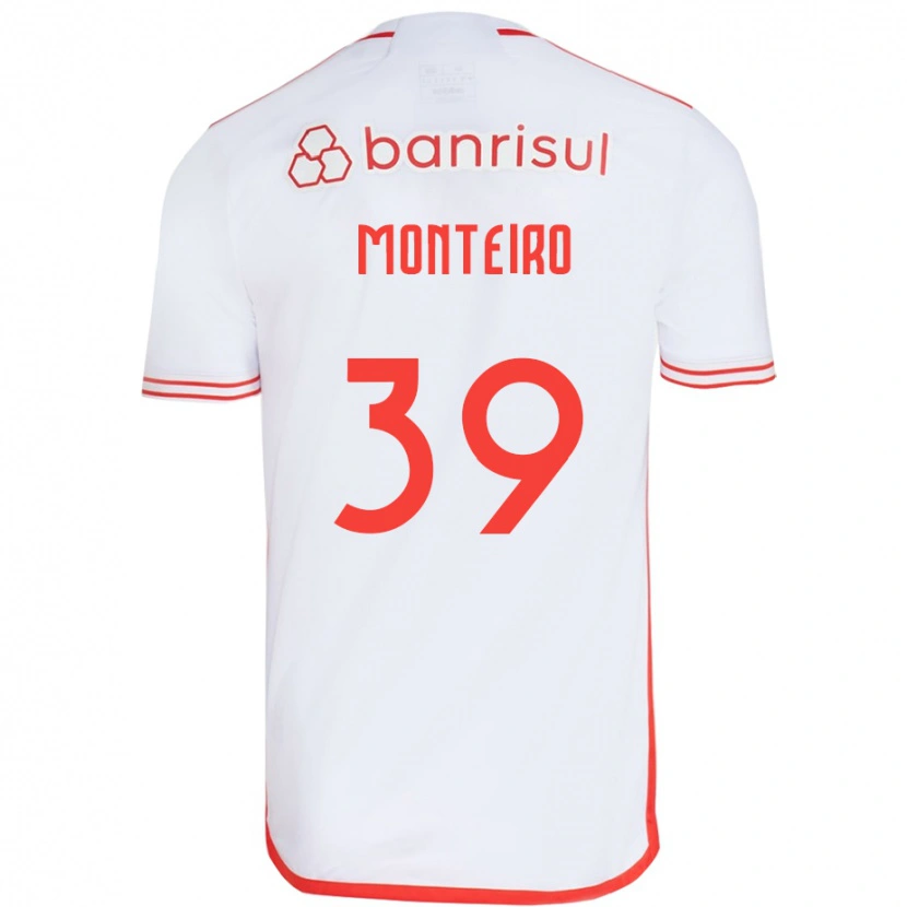 Danxen Hombre Camiseta Letícia Monteiro #39 Rojo Blanco 2ª Equipación 2025/26 La Camisa México