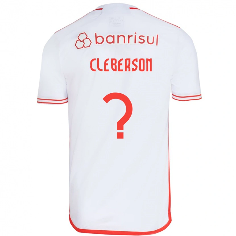 Danxen Hombre Camiseta Cleberson #0 Blanco Rojo 2ª Equipación 2025/26 La Camisa México