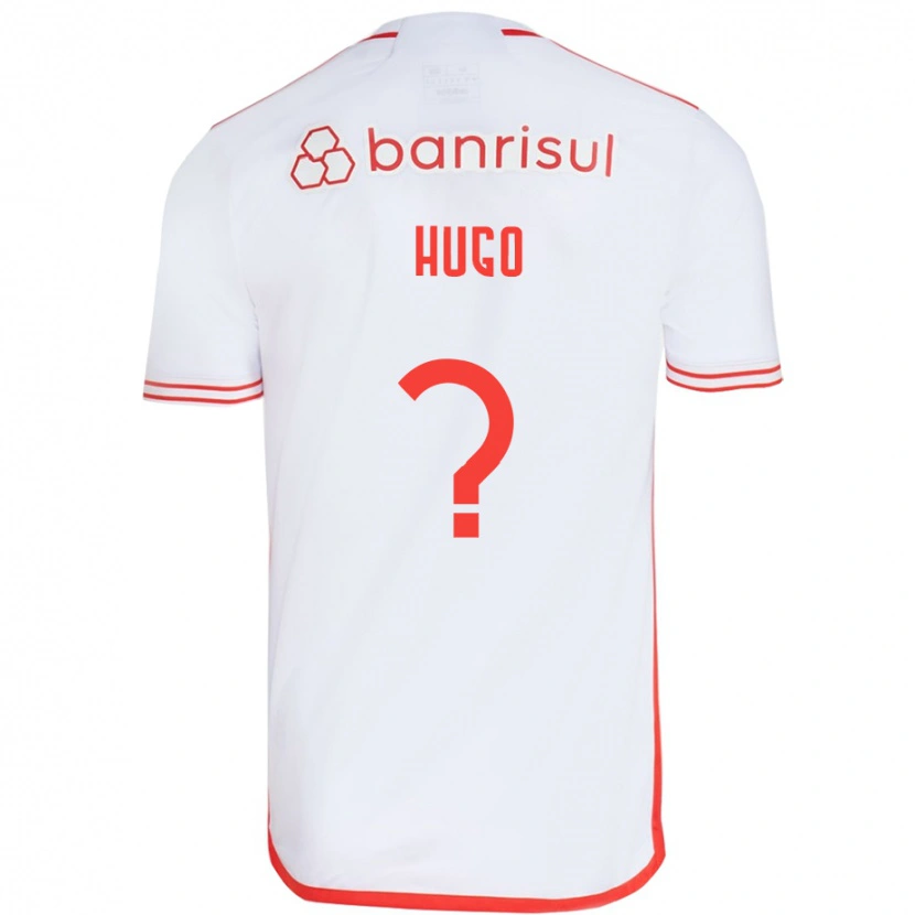 Danxen Hombre Camiseta Vitor Hugo #0 Rojo Blanco 2ª Equipación 2025/26 La Camisa México