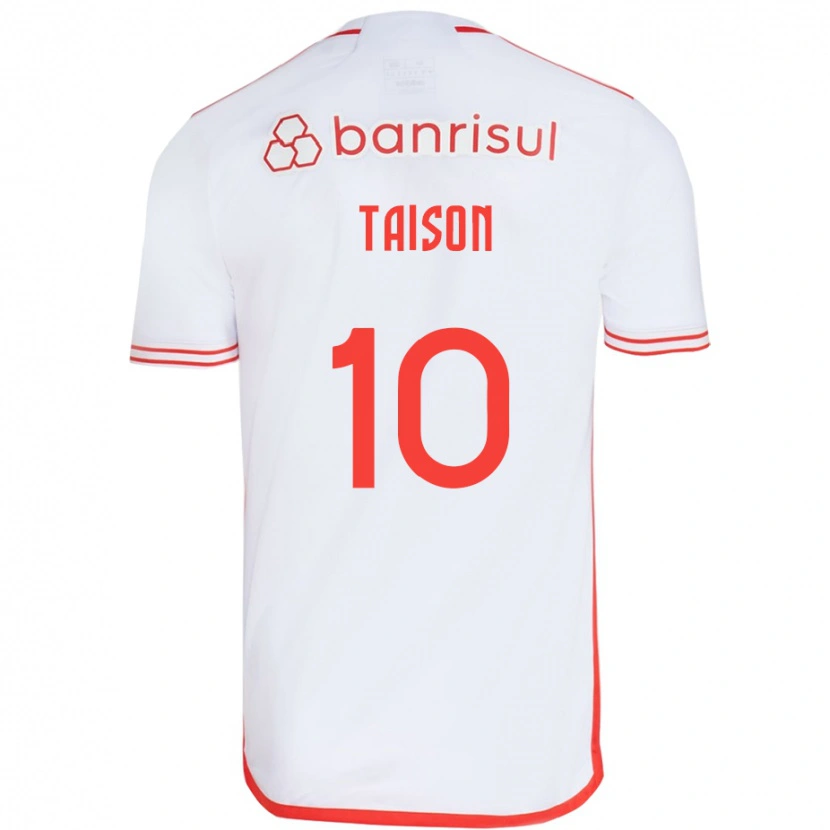 Danxen Hombre Camiseta Taison #10 Blanco Rojo 2ª Equipación 2025/26 La Camisa México