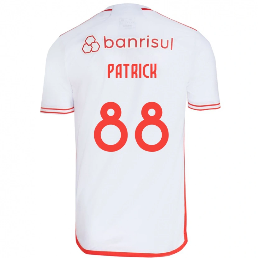 Danxen Hombre Camiseta Patrick #88 Blanco Rojo 2ª Equipación 2025/26 La Camisa México