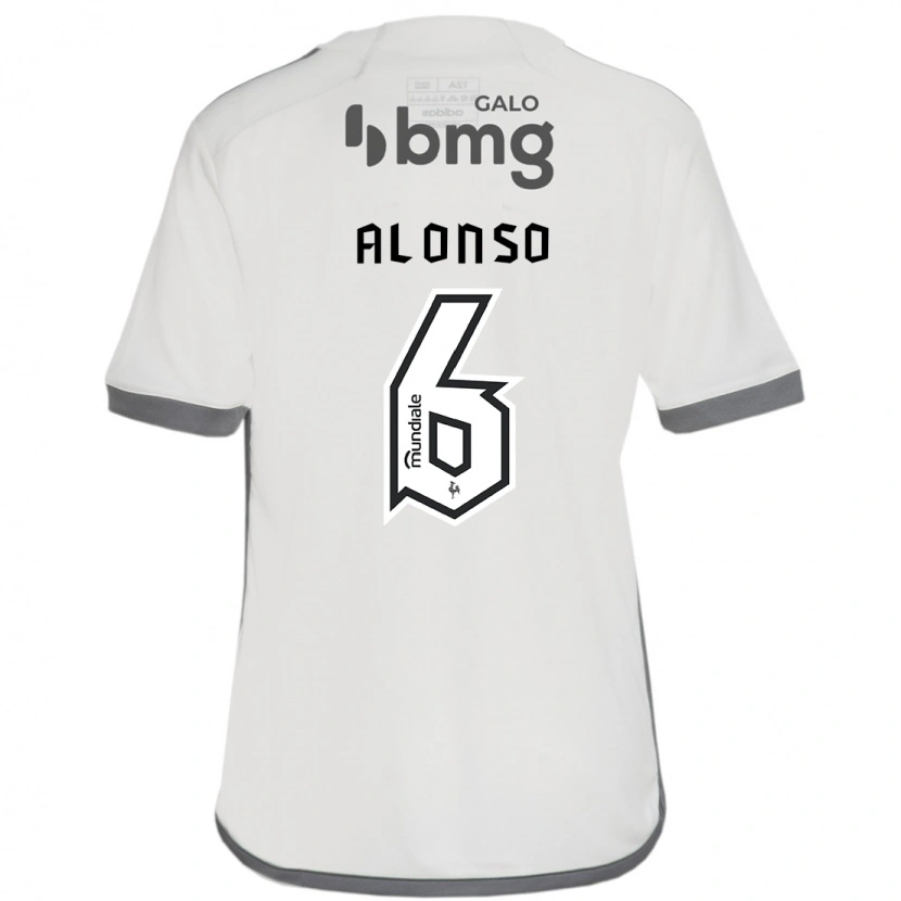Danxen Hombre Camiseta Júnior Alonso #6 Blanquecino 2ª Equipación 2025/26 La Camisa México