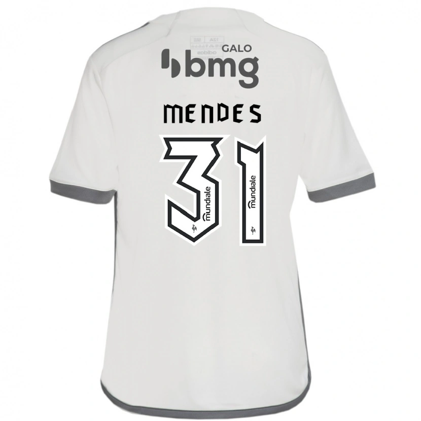 Danxen Hombre Camiseta Matheus Mendes #31 Blanquecino 2ª Equipación 2025/26 La Camisa México