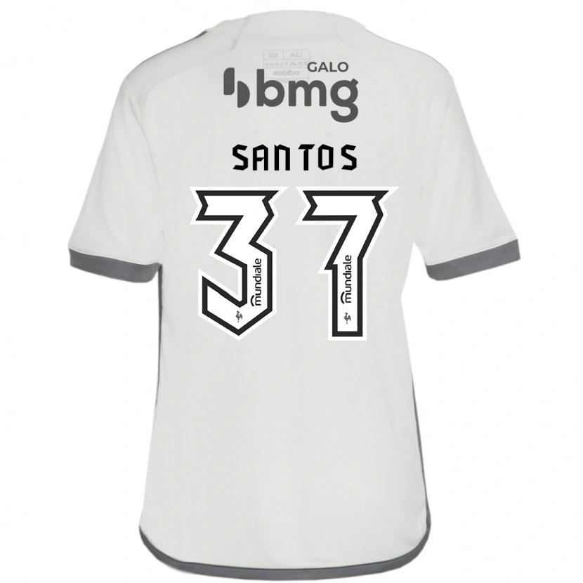 Danxen Hombre Camiseta Júnior Santos #37 Blanquecino 2ª Equipación 2025/26 La Camisa México