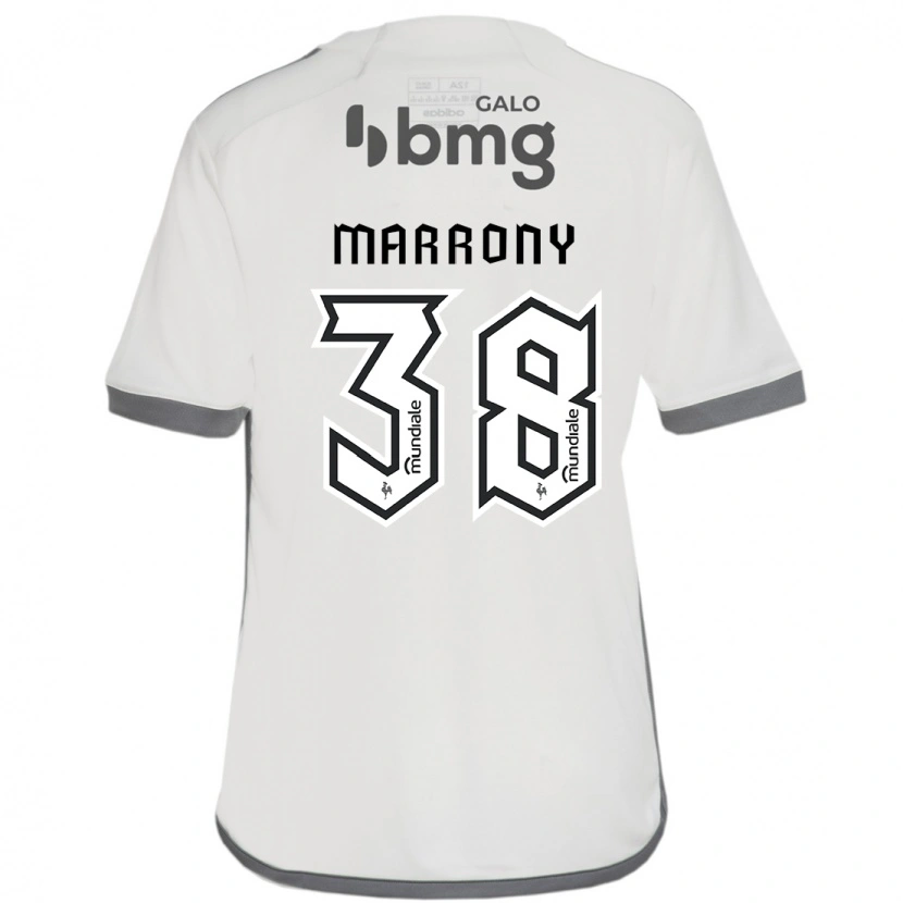 Danxen Hombre Camiseta Marrony #38 Blanquecino 2ª Equipación 2025/26 La Camisa México
