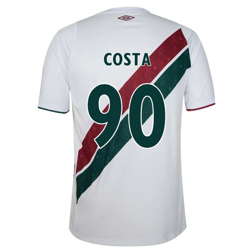 Danxen Hombre Camiseta Douglas Costa #90 Verde Granate Blanco 2ª Equipación 2025/26 La Camisa México