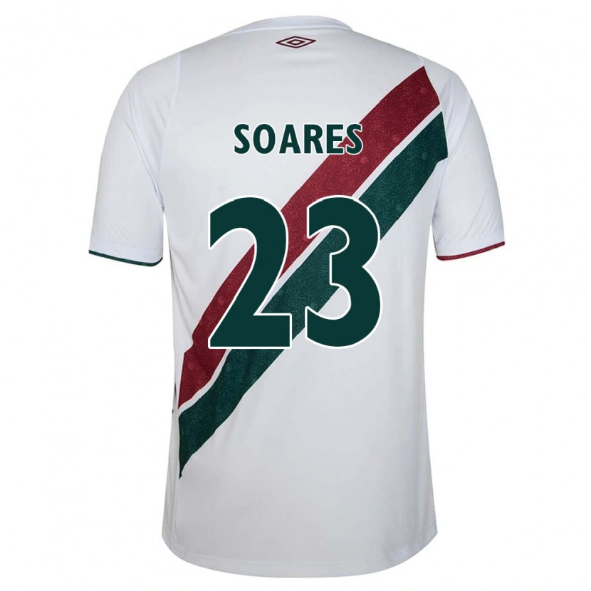 Danxen Hombre Camiseta Dani Soares #23 Verde Granate Blanco 2ª Equipación 2025/26 La Camisa México