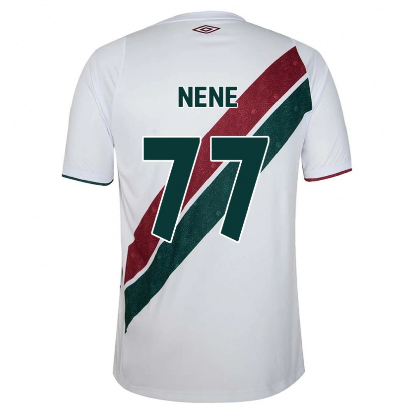 Danxen Hombre Camiseta Nene #77 Blanco Verde Granate 2ª Equipación 2025/26 La Camisa México