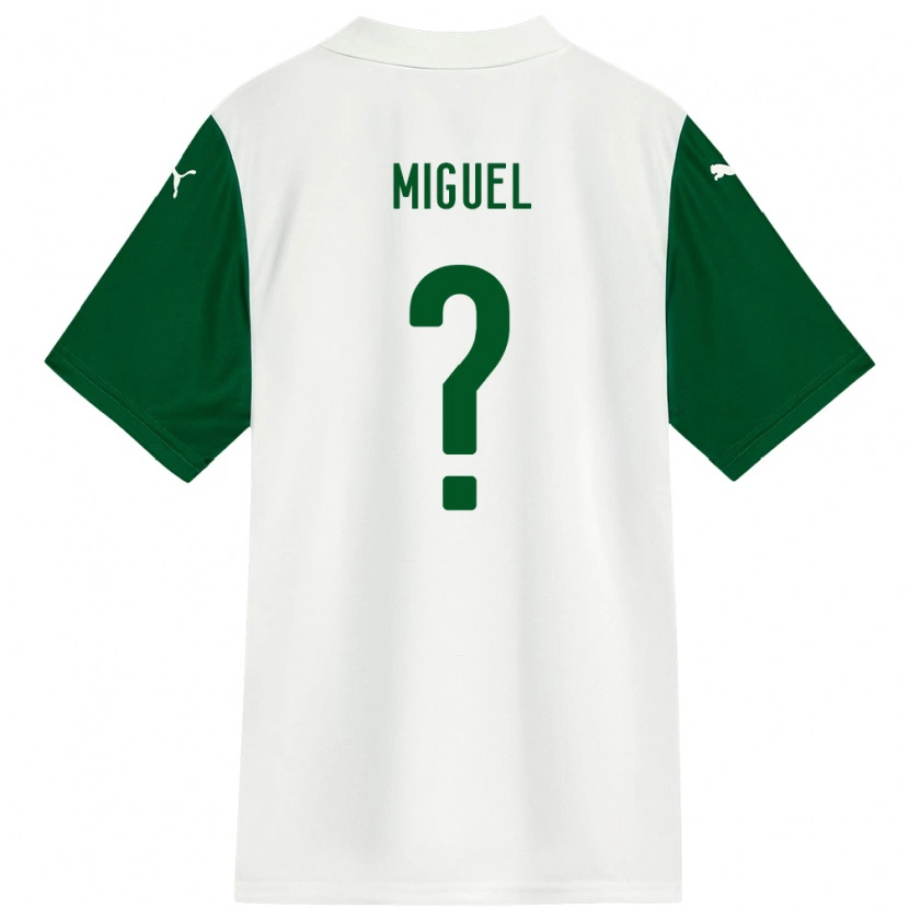 Danxen Hombre Camiseta Carlos Miguel #0 Verde Blanco 2ª Equipación 2025/26 La Camisa México