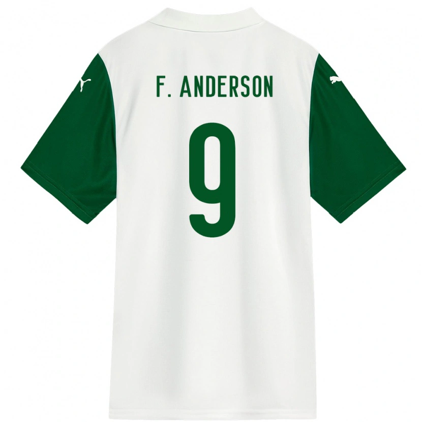Danxen Hombre Camiseta Felipe Anderson #9 Verde Blanco 2ª Equipación 2025/26 La Camisa México