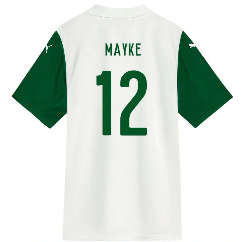 Danxen Hombre Camiseta Mayke #12 Verde Blanco 2ª Equipación 2025/26 La Camisa México