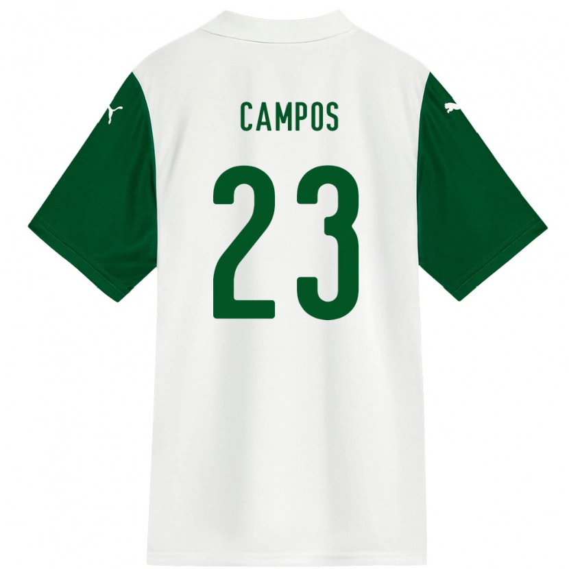 Danxen Hombre Camiseta Victor Campos #23 Verde Blanco 2ª Equipación 2025/26 La Camisa México