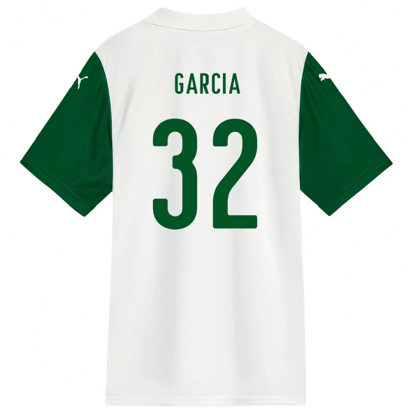 Danxen Hombre Camiseta Garcia #32 Verde Blanco 2ª Equipación 2025/26 La Camisa México